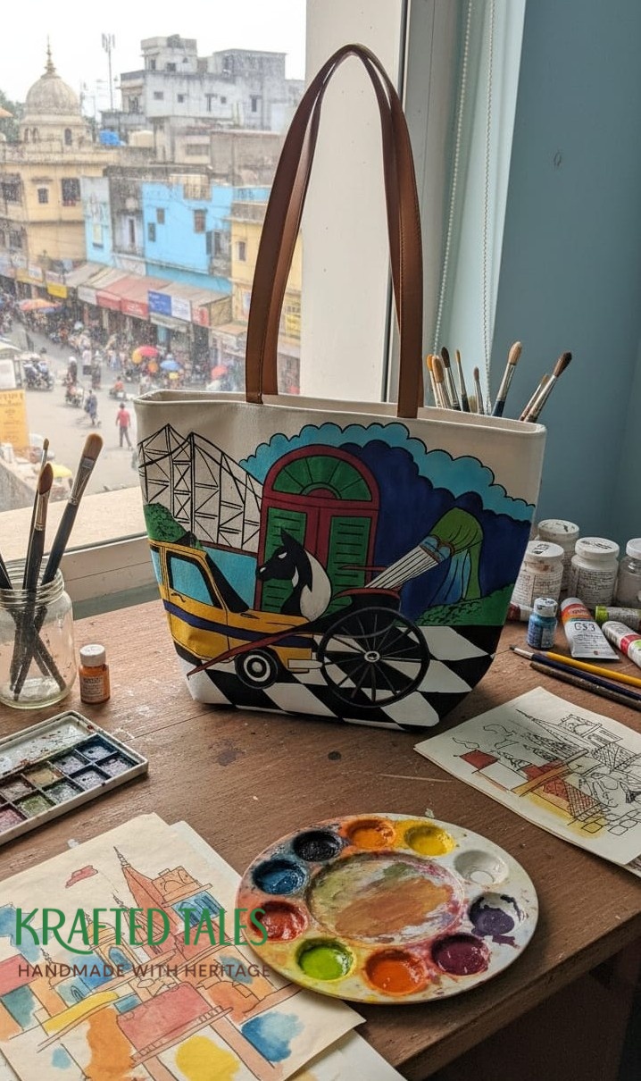 Handmade bag in Kolkata India